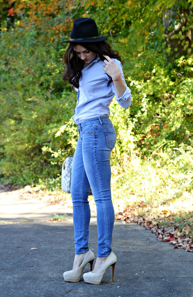 Denim on denim. Autumn 2014 outfit.